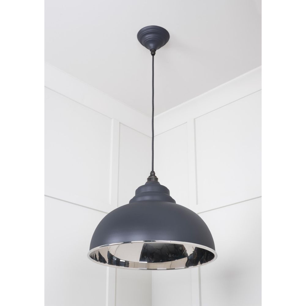 From The Anvil - Smooth Nickel Harborne Pendant in Slate | Sku. 49505SL | Trade Door Handles.