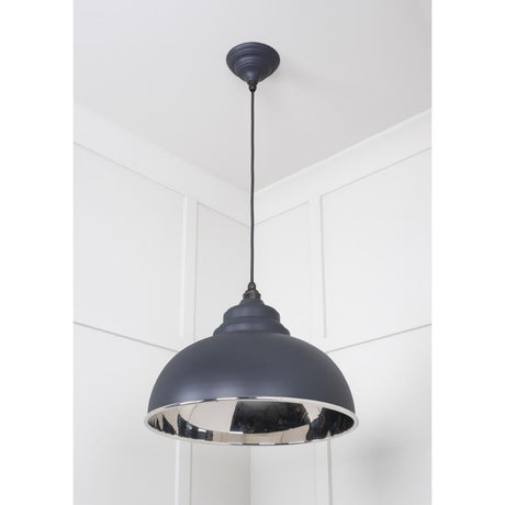 From The Anvil - Smooth Nickel Harborne Pendant in Slate | Sku. 49505SL | Trade Door Handles.