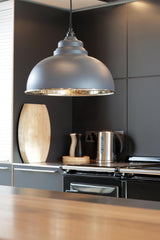 From The Anvil - Smooth Nickel Harborne Pendant in Slate | Sku. 49505SL | Trade Door Handles.
