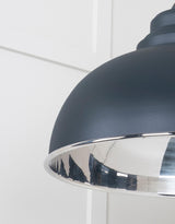 From The Anvil - Smooth Nickel Harborne Pendant in Soot | Sku. 49505SO | Trade Door Handles.