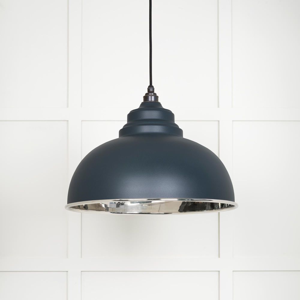 From The Anvil - Smooth Nickel Harborne Pendant in Soot | Sku. 49505SO | Trade Door Handles.