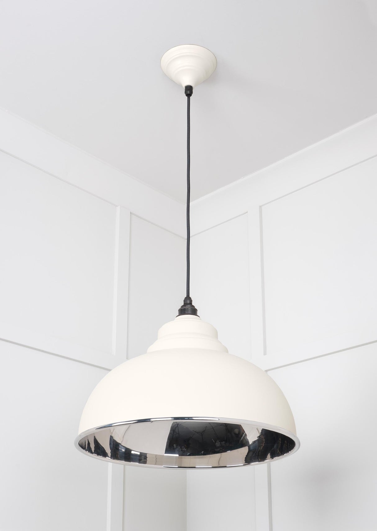 From The Anvil - Smooth Nickel Harborne Pendant in Teasel | Sku. 49505TE | Trade Door Handles.