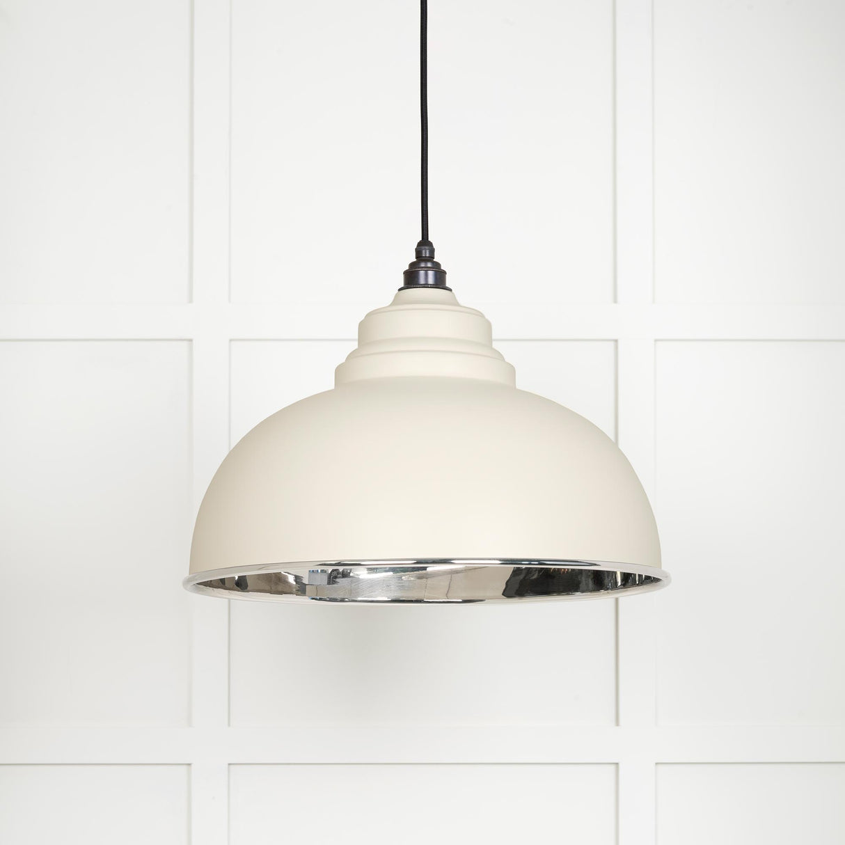 From The Anvil - Smooth Nickel Harborne Pendant in Teasel | Sku. 49505TE | Trade Door Handles.