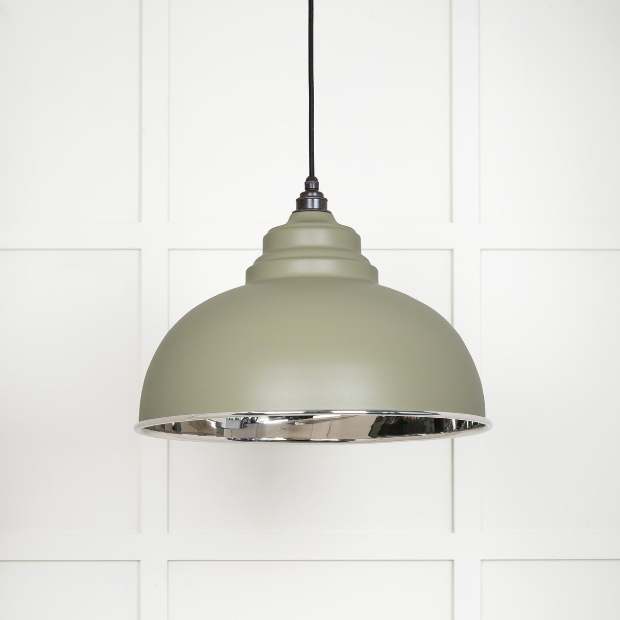 From The Anvil - Smooth Nickel Harborne Pendant in Tump | Sku. 49505TU | Trade Door Handles.