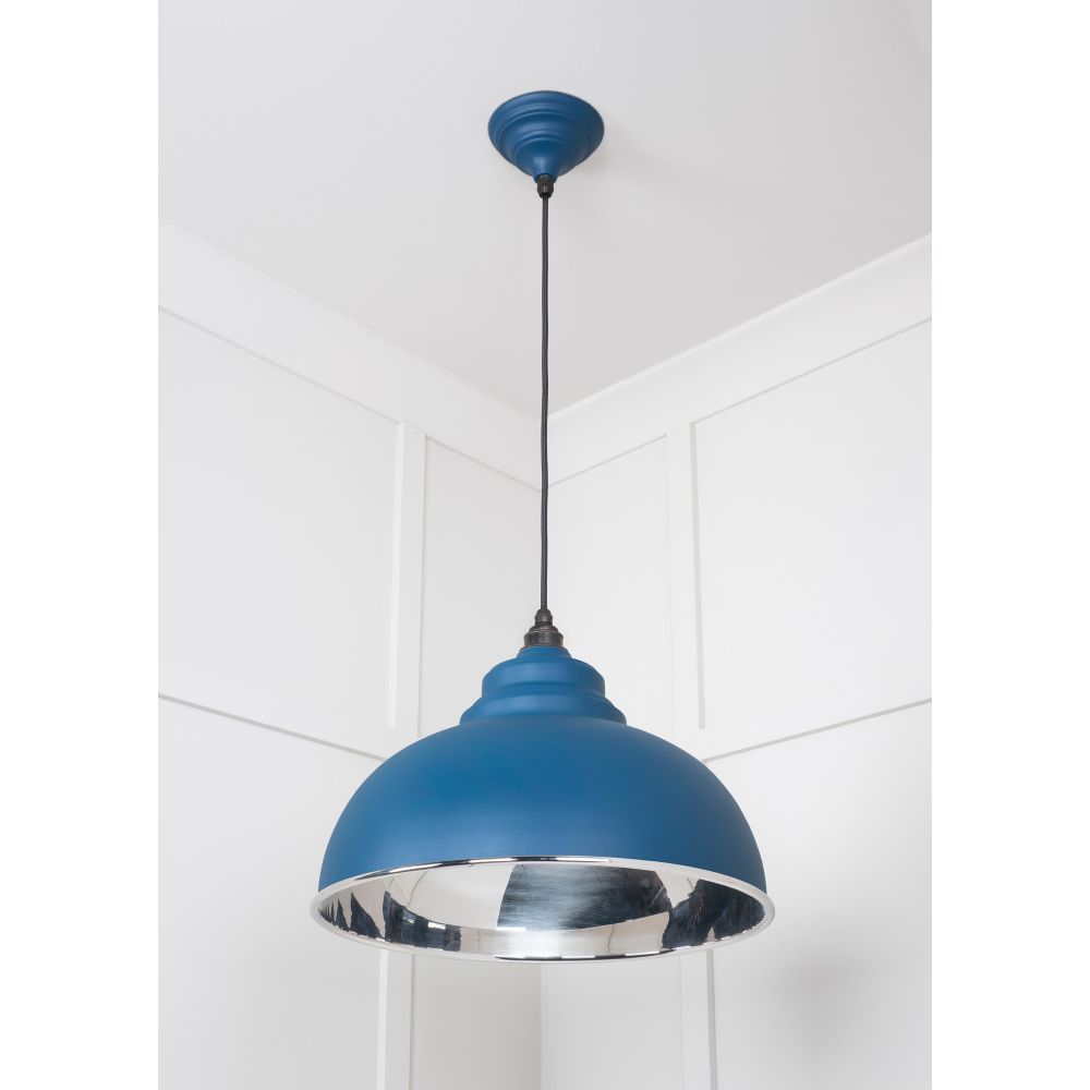 From The Anvil - Smooth Nickel Harborne Pendant in Upstream | Sku. 49505U | Trade Door Handles.