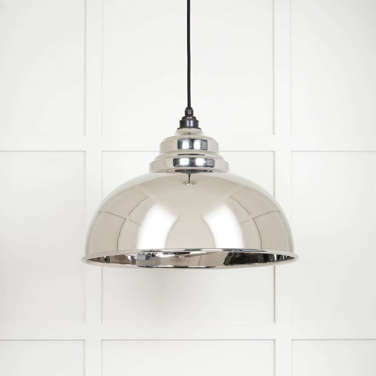 From The Anvil - Smooth Nickel Harborne Pendant | Sku. 49505 | Trade Door Handles.