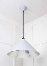 From The Anvil - Smooth Nickel Hockley Pendant in Birch | Sku. 49506BI | Trade Door Handles.