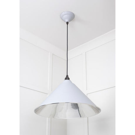 From The Anvil - Smooth Nickel Hockley Pendant in Birch | Sku. 49506BI | Trade Door Handles.
