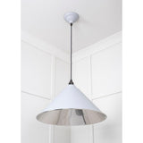 From The Anvil - Smooth Nickel Hockley Pendant in Birch | Sku. 49506BI | Trade Door Handles.