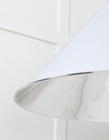 From The Anvil - Smooth Nickel Hockley Pendant in Birch | Sku. 49506BI | Trade Door Handles.