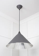 From The Anvil - Smooth Nickel Hockley Pendant in Bluff | Sku. 49506BL | Trade Door Handles.
