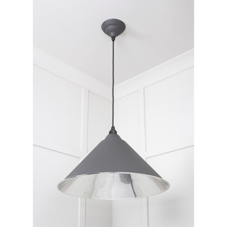 From The Anvil - Smooth Nickel Hockley Pendant in Bluff | Sku. 49506BL | Trade Door Handles.