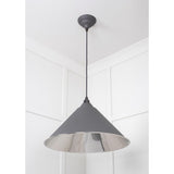 From The Anvil - Smooth Nickel Hockley Pendant in Bluff | Sku. 49506BL | Trade Door Handles.