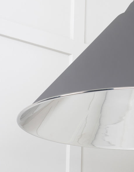 From The Anvil - Smooth Nickel Hockley Pendant in Bluff | Sku. 49506BL | Trade Door Handles.