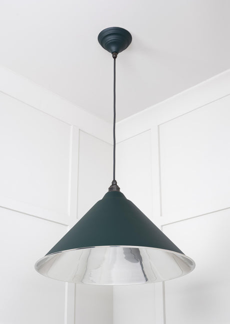 From The Anvil - Smooth Nickel Hockley Pendant in Dingle | Sku. 49506DI | Trade Door Handles.