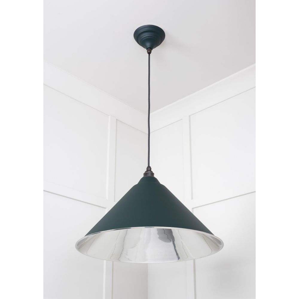 From The Anvil - Smooth Nickel Hockley Pendant in Dingle | Sku. 49506DI | Trade Door Handles.