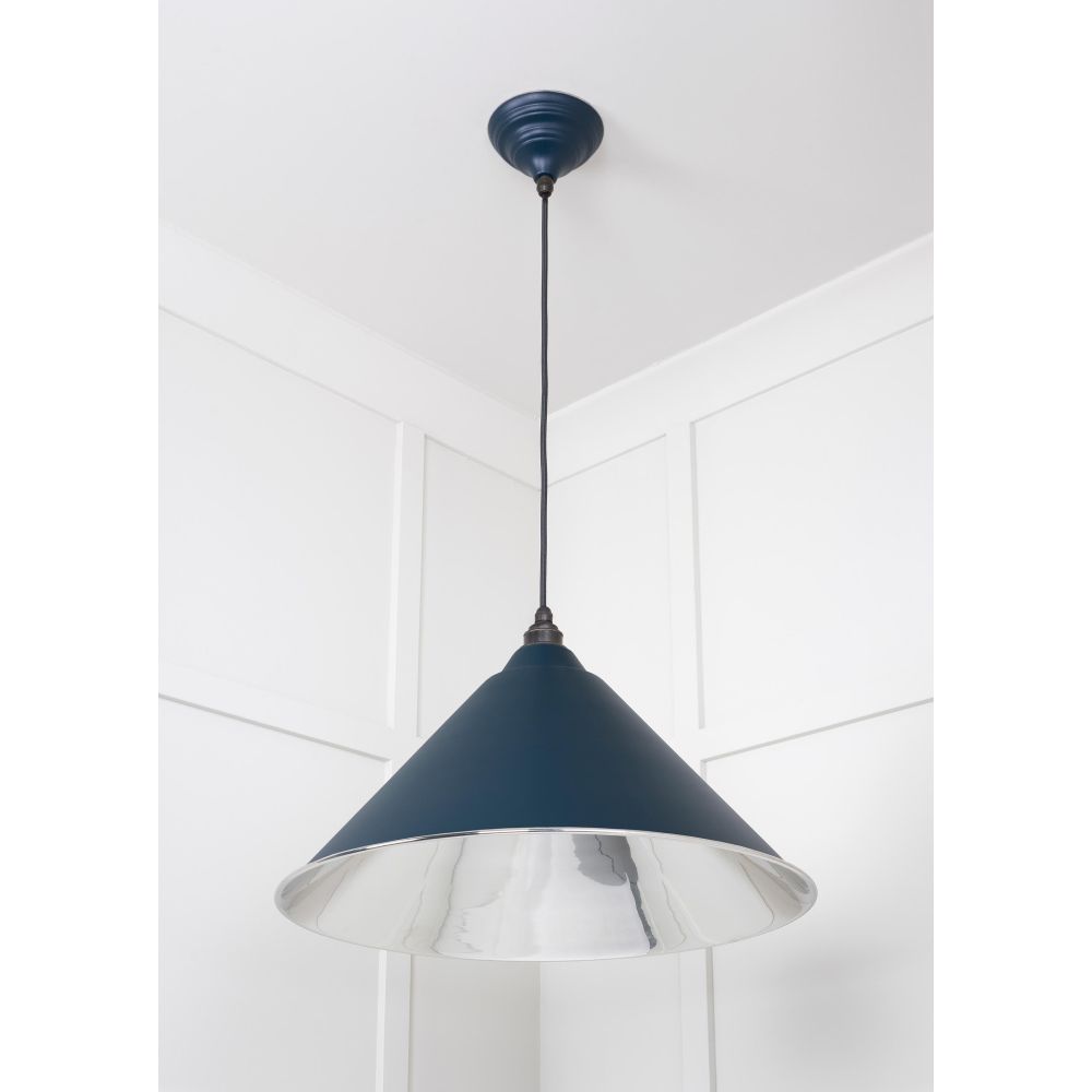 From The Anvil - Smooth Nickel Hockley Pendant in Dusk | Sku. 49506DU | Trade Door Handles.