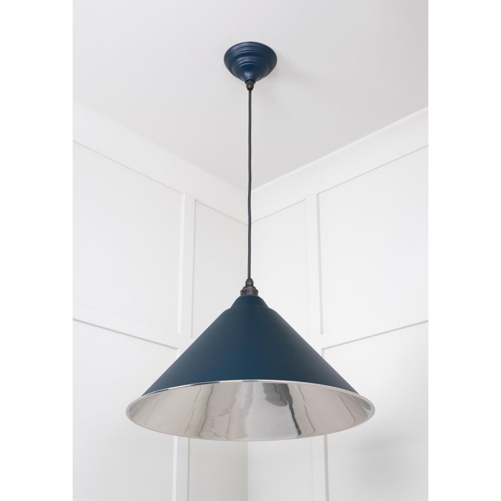 From The Anvil - Smooth Nickel Hockley Pendant in Dusk | Sku. 49506DU | Trade Door Handles.