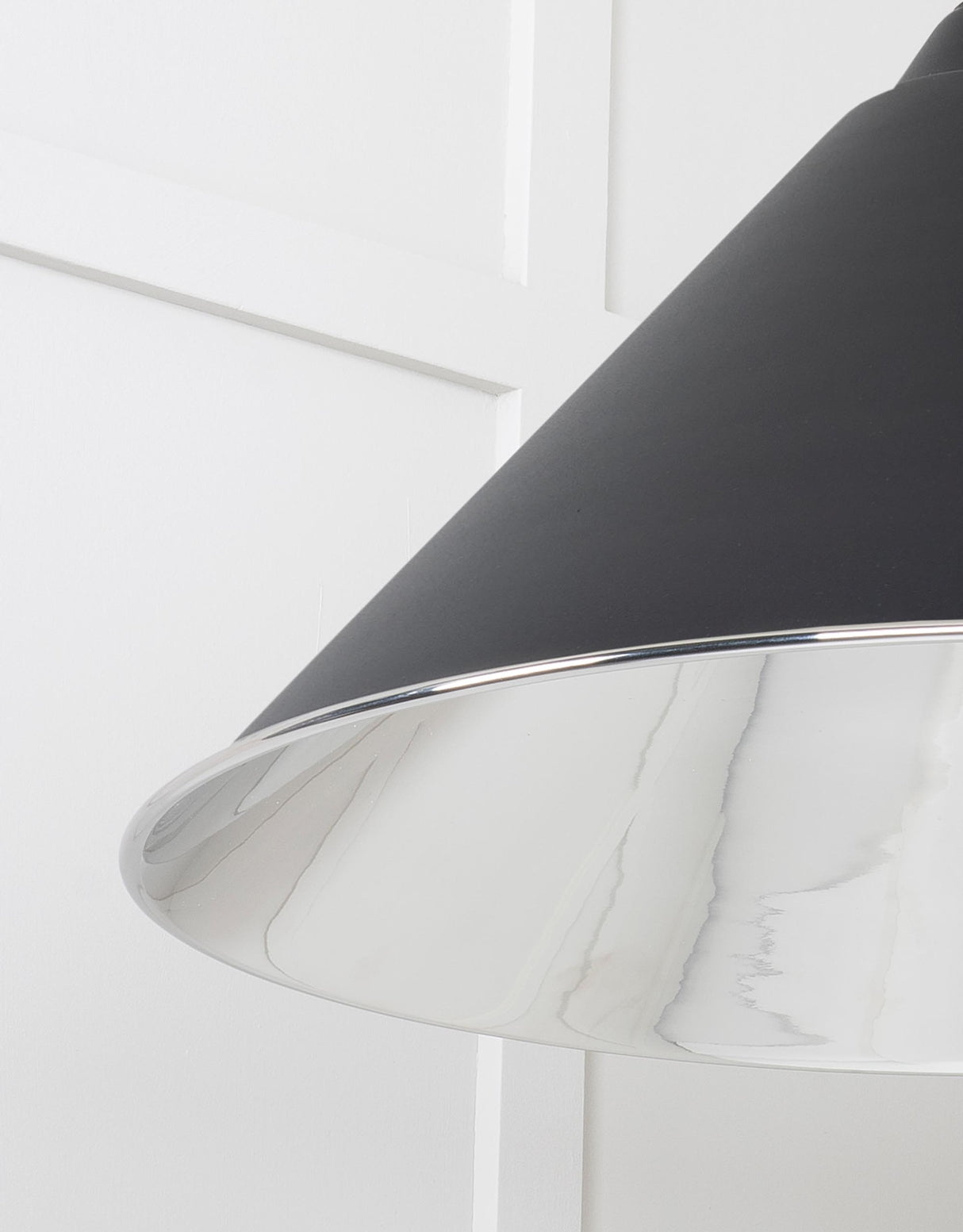 From The Anvil - Smooth Nickel Hockley Pendant in Elan Black | Sku. 49506EB | Trade Door Handles.