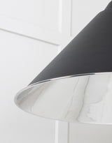 From The Anvil - Smooth Nickel Hockley Pendant in Elan Black | Sku. 49506EB | Trade Door Handles.