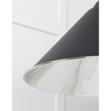 From The Anvil - Smooth Nickel Hockley Pendant in Elan Black | Sku. 49506EB | Trade Door Handles.