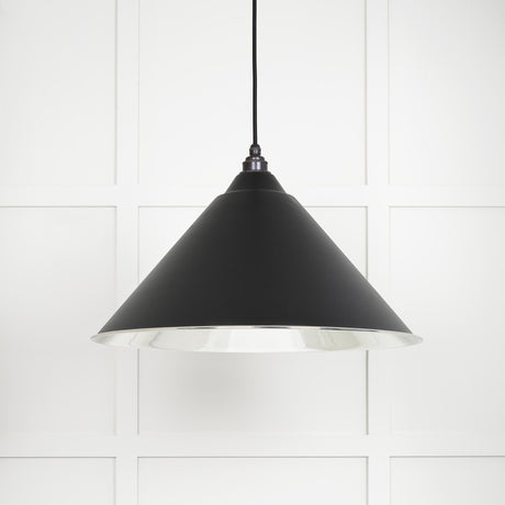 From The Anvil - Smooth Nickel Hockley Pendant in Elan Black | Sku. 49506EB | Trade Door Handles.