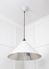 From The Anvil - Smooth Nickel Hockley Pendant in Flock | Sku. 49506F | Trade Door Handles.