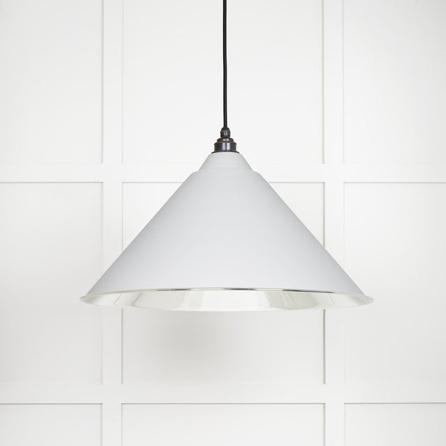 From The Anvil - Smooth Nickel Hockley Pendant in Flock | Sku. 49506F | Trade Door Handles.
