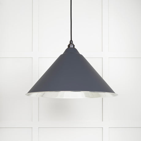 From The Anvil - Smooth Nickel Hockley Pendant in Slate | Sku. 49506SL | Trade Door Handles.