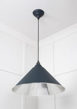From The Anvil - Smooth Nickel Hockley Pendant in Soot | Sku. 49506SO | Trade Door Handles.