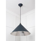 From The Anvil - Smooth Nickel Hockley Pendant in Soot | Sku. 49506SO | Trade Door Handles.