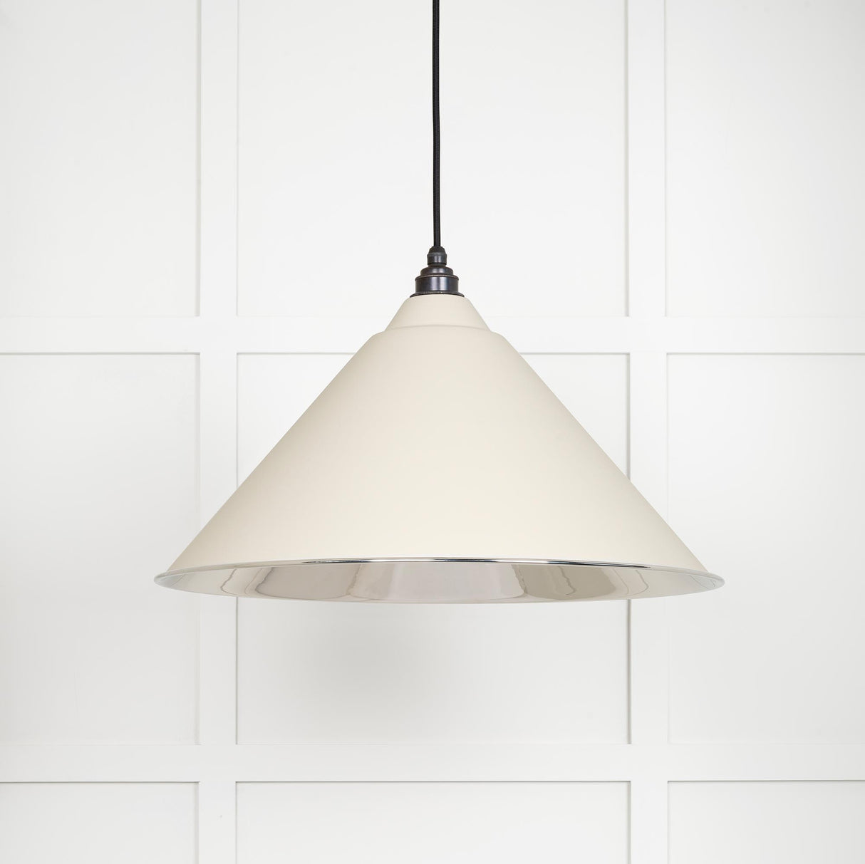 From The Anvil - Smooth Nickel Hockley Pendant in Teasel | Sku. 49506TE | Trade Door Handles.