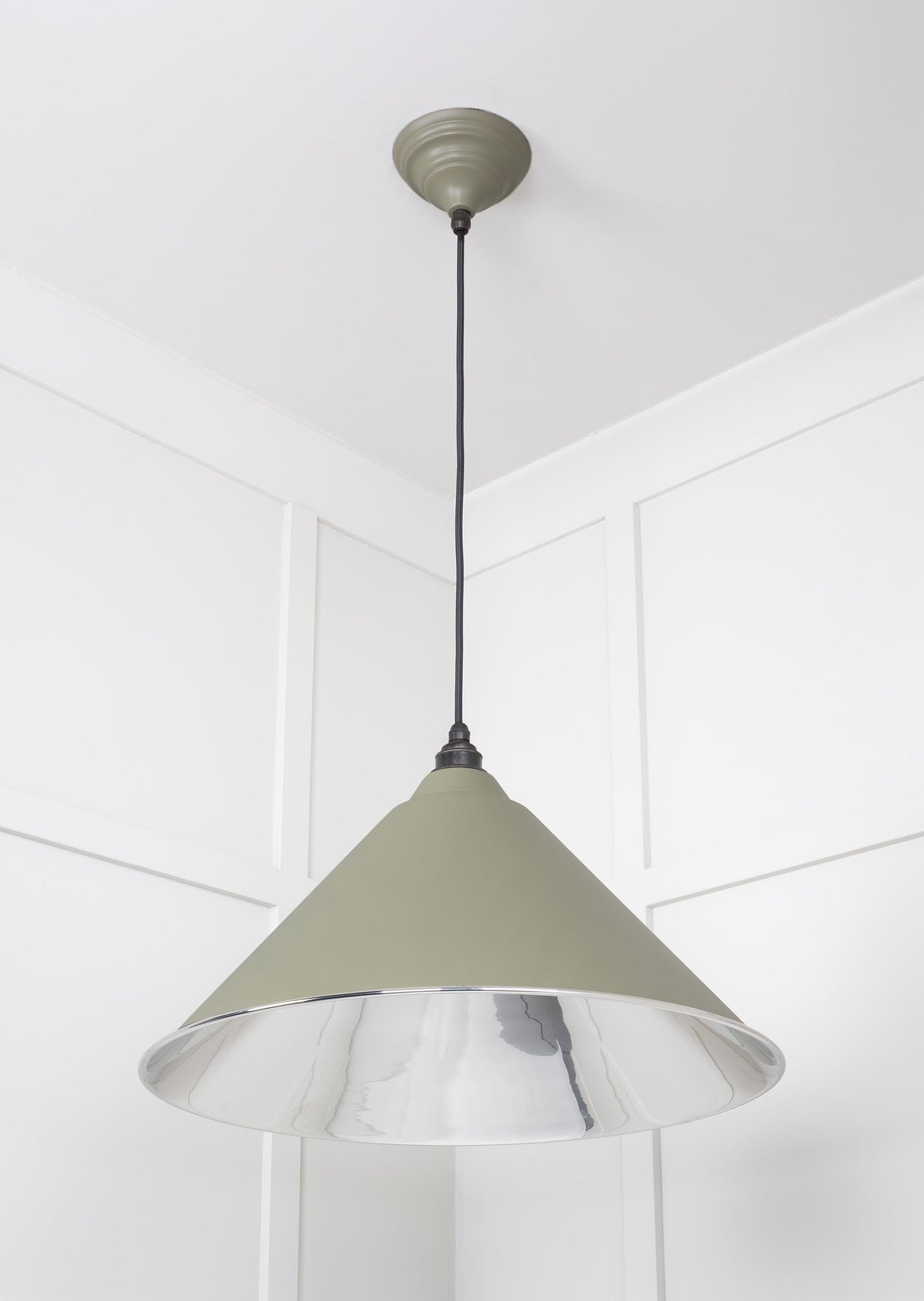 From The Anvil - Smooth Nickel Hockley Pendant in Tump | Sku. 49506TU | Trade Door Handles.