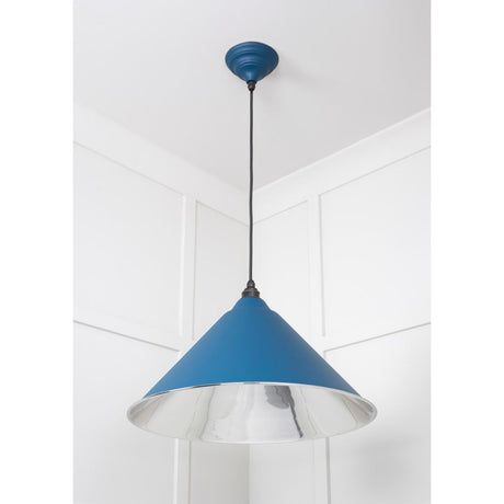 From The Anvil - Smooth Nickel Hockley Pendant in Upstream | Sku. 49506U | Trade Door Handles.