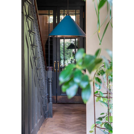 From The Anvil - Smooth Nickel Hockley Pendant in Upstream | Sku. 49506U | Trade Door Handles.