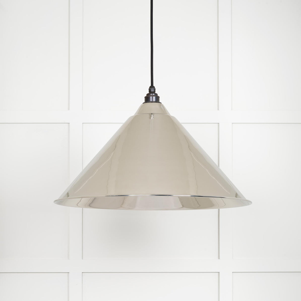 From The Anvil - Smooth Nickel Hockley Pendant | Sku. 49506 | Trade Door Handles.