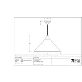 From The Anvil - Smooth Nickel Hockley Pendant | Sku. 49506 | Trade Door Handles.