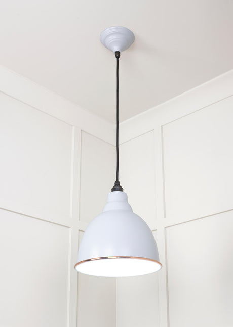 From The Anvil - White Gloss Brindley Pendant in Birch | Sku. 49507BI | Trade Door Handles.