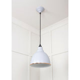 From The Anvil - White Gloss Brindley Pendant in Birch | Sku. 49507BI | Trade Door Handles.