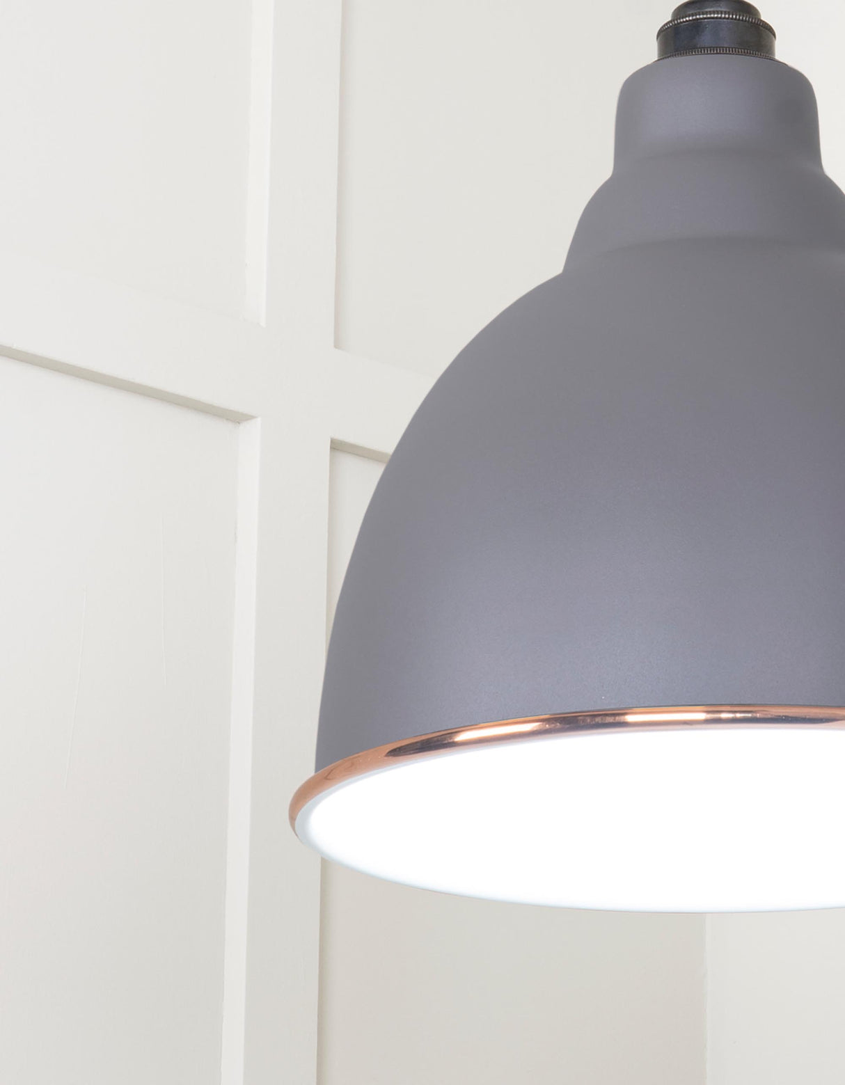 From The Anvil - White Gloss Brindley Pendant in Bluff | Sku. 49507BL | Trade Door Handles.