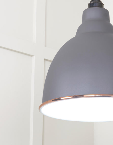 From The Anvil - White Gloss Brindley Pendant in Bluff | Sku. 49507BL | Trade Door Handles.
