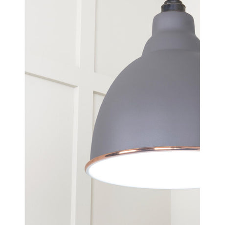 From The Anvil - White Gloss Brindley Pendant in Bluff | Sku. 49507BL | Trade Door Handles.