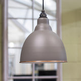 From The Anvil - White Gloss Brindley Pendant in Bluff | Sku. 49507BL | Trade Door Handles.