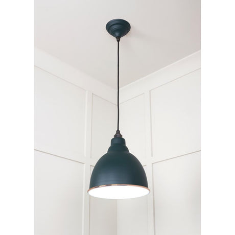 From The Anvil - White Gloss Brindley Pendant in Dingle | Sku. 49507DI | Trade Door Handles.