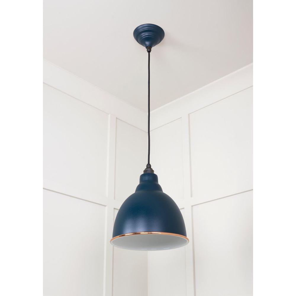 From The Anvil - White Gloss Brindley Pendant in Dusk | Sku. 49507DU | Trade Door Handles.