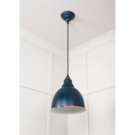 From The Anvil - White Gloss Brindley Pendant in Dusk | Sku. 49507DU | Trade Door Handles.