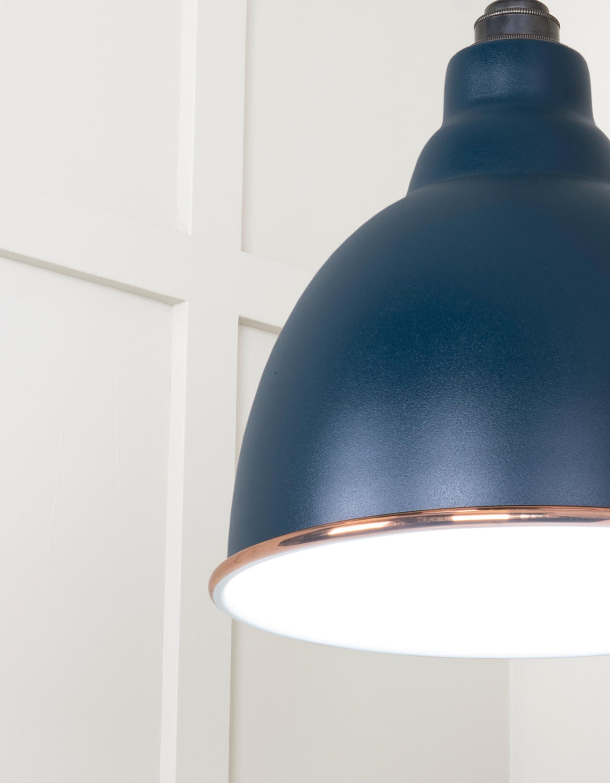 From The Anvil - White Gloss Brindley Pendant in Dusk | Sku. 49507DU | Trade Door Handles.