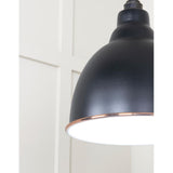 From The Anvil - White Gloss Brindley Pendant in Elan Black | Sku. 49507EB | Trade Door Handles.