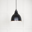 From The Anvil - White Gloss Brindley Pendant in Elan Black | Sku. 49507EB | Trade Door Handles.