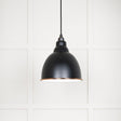 From The Anvil - White Gloss Brindley Pendant in Elan Black | Sku. 49507EB | Trade Door Handles.